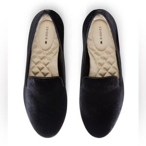 Birdies The Starling Loafers in Black Velvet